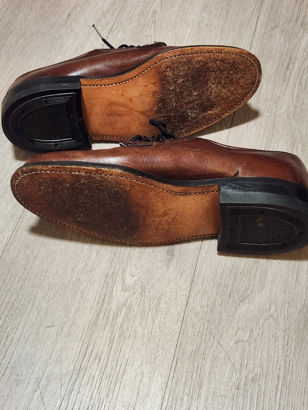 Hitchcock USA Men's Brown Leather Derby Shoes 5.5 EEEE Extra Wide